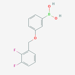 molecular formula C13H11BF2O3 B1451926 (3-((2,3-Difluorobenzyl)oxy)phenyl)boronic acid CAS No. 1256358-50-5