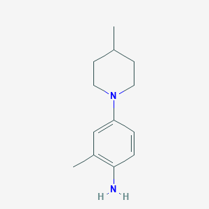 molecular formula C13H20N2 B1451928 2-Methyl-4-(4-methyl-1-piperidinyl)aniline CAS No. 1155005-47-2