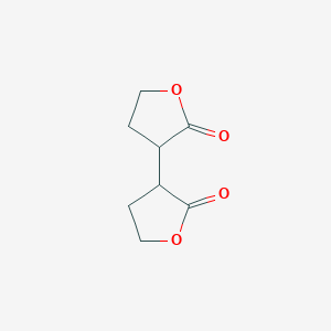 molecular formula C8H10O4 B14519281 3-(2-Oxooxolan-3-yl)oxolan-2-one CAS No. 62973-80-2