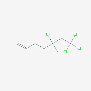 5,7,7,7-Tetrachloro-5-methylhept-1-ene