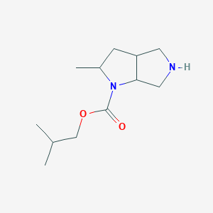 molecular formula C12H22N2O2 B1451930 2-Methylpropyl 2-methyl-octahydropyrrolo[2,3-c]pyrrole-1-carboxylate CAS No. 1218288-32-4