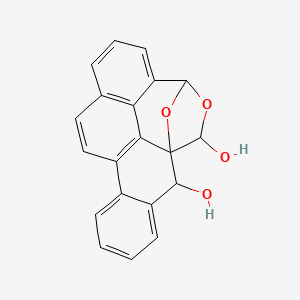 6H-4,6a-Epoxychryseno(4,5-cde)oxepin-6,7-diol, 4,7-dihydro-