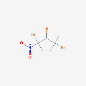 molecular formula C6H10Br3NO2 B14519305 2,3,4-Tribromo-2-methyl-4-nitropentane CAS No. 62545-15-7