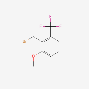 molecular formula C9H8BrF3O B1451932 2-Methoxy-6-(trifluoromethyl)benzyl bromide CAS No. 1017779-04-2