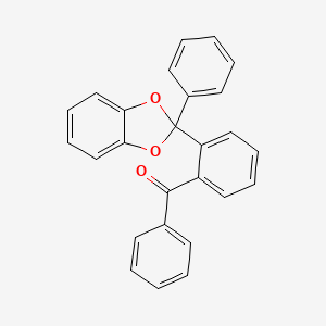 Phenyl[2-(2-phenyl-2H-1,3-benzodioxol-2-yl)phenyl]methanone