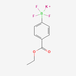 molecular formula C9H9BF3KO2 B1451936 Potassium 4-ethoxycarbonylphenyltrifluoroborate CAS No. 1439402-07-9
