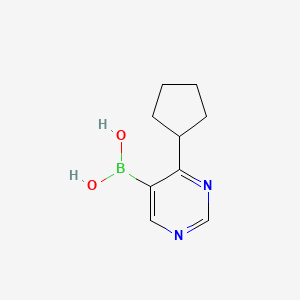 molecular formula C9H13BN2O2 B1451938 (4-Cyclopentylpyrimidin-5-yl)boronic acid CAS No. 1072945-80-2