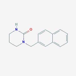 molecular formula C15H16N2O B14519380 1-[(Naphthalen-2-yl)methyl]tetrahydropyrimidin-2(1H)-one CAS No. 62417-60-1