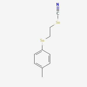 molecular formula C10H11NSe2 B14519382 2-[(4-Methylphenyl)selanyl]ethyl selenocyanate CAS No. 62559-26-6