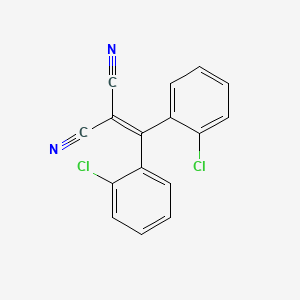 molecular formula C16H8Cl2N2 B14519383 [Bis(2-chlorophenyl)methylidene]propanedinitrile CAS No. 62509-02-8