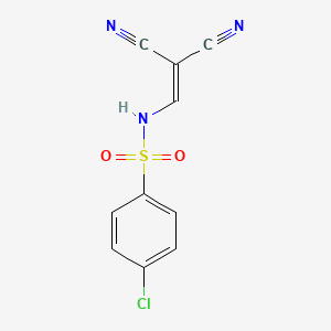 Benzenesulfonamide, 4-chloro-N-(2,2-dicyanoethenyl)-