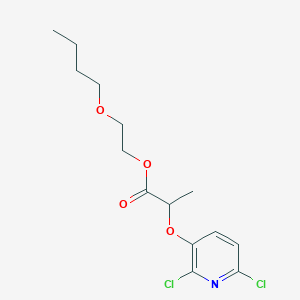 molecular formula C14H19Cl2NO4 B14519403 2-Butoxyethyl 2-[(2,6-dichloropyridin-3-YL)oxy]propanoate CAS No. 62804-77-7