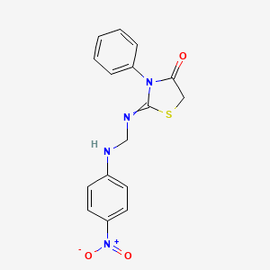 2-{[(4-Nitroanilino)methyl]imino}-3-phenyl-1,3-thiazolidin-4-one