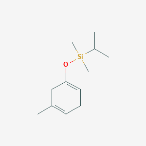 molecular formula C12H22OSi B14519509 Dimethyl[(5-methylcyclohexa-1,4-dien-1-yl)oxy](propan-2-yl)silane CAS No. 62790-96-9