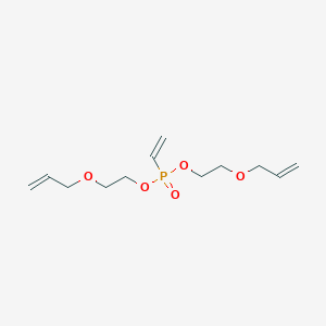 molecular formula C12H21O5P B14519513 Bis{2-[(prop-2-en-1-yl)oxy]ethyl} ethenylphosphonate CAS No. 62834-70-2