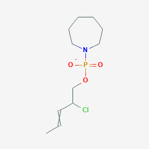 2-Chloropent-3-en-1-yl azepan-1-ylphosphonate