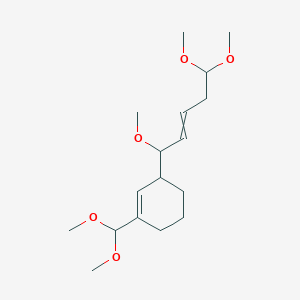 1-(Dimethoxymethyl)-3-(1,5,5-trimethoxypent-2-en-1-yl)cyclohex-1-ene