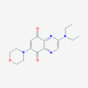 2-(Diethylamino)-6-(morpholin-4-yl)quinoxaline-5,8-dione