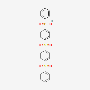 {4-[4-(Benzenesulfonyl)benzene-1-sulfonyl]phenyl}phenylphosphinic acid