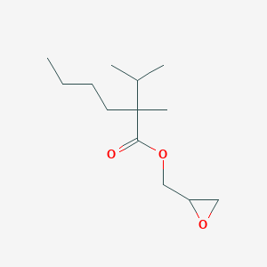 molecular formula C13H24O3 B14519564 (Oxiran-2-yl)methyl 2-methyl-2-(propan-2-yl)hexanoate CAS No. 62883-59-4