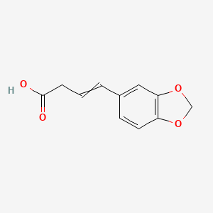 molecular formula C11H10O4 B14519576 4-(2H-1,3-Benzodioxol-5-yl)but-3-enoic acid CAS No. 62848-88-8