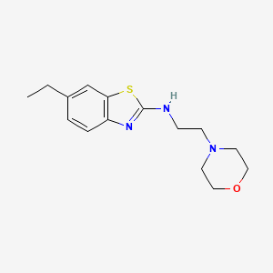 molecular formula C15H21N3OS B1451958 6-ethyl-N-(2-morpholin-4-ylethyl)-1,3-benzothiazol-2-amine CAS No. 1177270-81-3