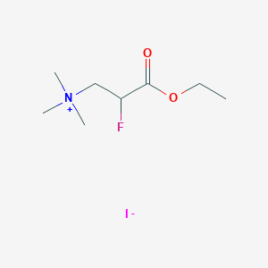 3-Ethoxy-2-fluoro-N,N,N-trimethyl-3-oxopropan-1-aminium iodide