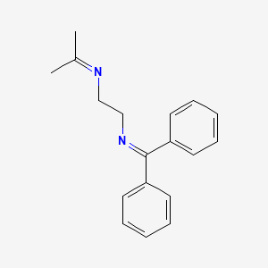 N-{2-[(Diphenylmethylidene)amino]ethyl}propan-2-imine