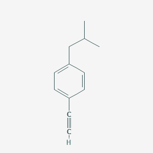 molecular formula C12H14 B145196 1-乙炔基-4-(2-甲基丙基)苯 CAS No. 132464-91-6