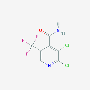 molecular formula C7H3Cl2F3N2O B1451961 2,3-Dichloro-5-(trifluoromethyl)isonicotinamide CAS No. 1198475-46-5
