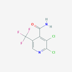 molecular formula C7H3Cl2F3N2O B1451961 2,3-ジクロロ-5-(トリフルオロメチル)イソニコチンアミド CAS No. 1198475-46-5