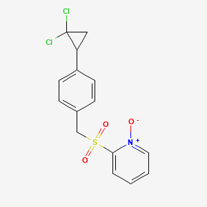 Pyridine, 2-[[[4-(2,2-dichlorocyclopropyl)phenyl]methyl]sulfonyl]-, 1-oxide