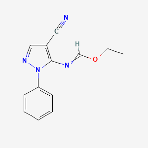 Ethyl (4-cyano-1-phenyl-1H-pyrazol-5-yl)methanimidate