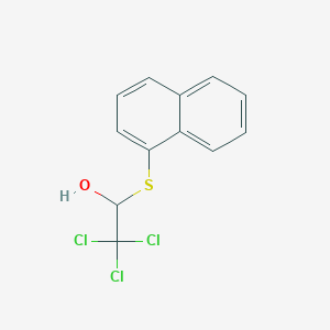 2,2,2-Trichloro-1-[(naphthalen-1-yl)sulfanyl]ethan-1-ol