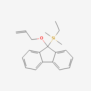 Ethyl(dimethyl){9-[(prop-2-en-1-yl)oxy]-9H-fluoren-9-yl}silane