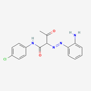 2-[(E)-(2-Aminophenyl)diazenyl]-N-(4-chlorophenyl)-3-oxobutanamide