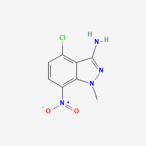 molecular formula C8H7ClN4O2 B1451979 4-chloro-1-methyl-7-nitro-1H-indazol-3-amine CAS No. 1192263-90-3