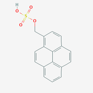 molecular formula C17H12O4S B145198 1-Sulfooxymethylpyrene CAS No. 130965-73-0
