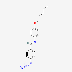 (E)-1-(4-Azidophenyl)-N-[4-(pentyloxy)phenyl]methanimine