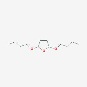 molecular formula C12H24O3 B14519854 2,5-Dibutoxyoxolane CAS No. 62701-32-0