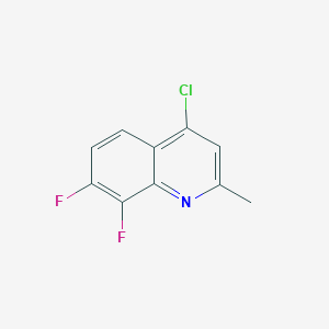 molecular formula C10H6ClF2N B1451987 4-Chloro-7,8-difluoro-2-methylquinoline CAS No. 288151-46-2