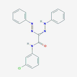 molecular formula C20H16ClN5O B14519871 N-(3-Chlorophenyl)-2-[(E)-phenyldiazenyl]-2-(2-phenylhydrazinylidene)acetamide CAS No. 62526-12-9