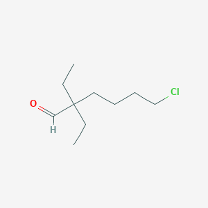 6-Chloro-2,2-diethylhexanal