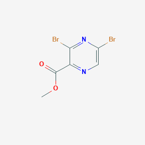 molecular formula C6H4Br2N2O2 B1451990 Methyl 3,5-dibromopyrazine-2-carboxylate CAS No. 1035818-91-7