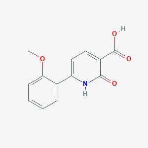 molecular formula C13H11NO4 B1451991 6-(2-甲氧基苯基)-2-氧代-1,2-二氢吡啶-3-羧酸 CAS No. 1204296-71-8
