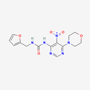 N-[(Furan-2-yl)methyl]-N'-[6-(morpholin-4-yl)-5-nitropyrimidin-4-yl]urea