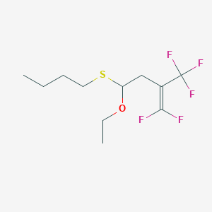 4-(Butylsulfanyl)-4-ethoxy-1,1-difluoro-2-(trifluoromethyl)but-1-ene