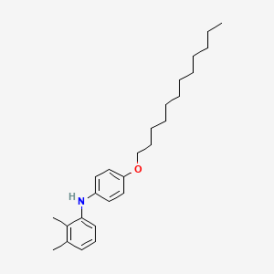 molecular formula C26H39NO B14519944 N-[4-(Dodecyloxy)phenyl]-2,3-dimethylaniline CAS No. 62555-54-8