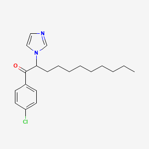 molecular formula C20H27ClN2O B14519954 1-(4-Chlorophenyl)-2-(1H-imidazol-1-yl)undecan-1-one CAS No. 62514-46-9