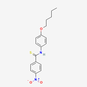 4-Nitro-N-[4-(pentyloxy)phenyl]benzene-1-carbothioamide